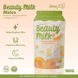 Dear Face Beauty Milk Premium Japanese Melon + Collagen Drink - 180g
