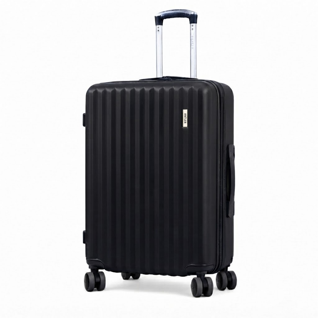 Antler Clifton Black 26-Inch Check-In Suitcase - DQ-LS01