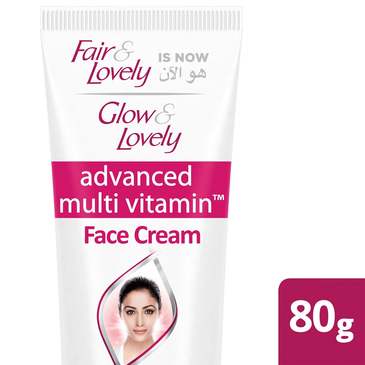 كريم الوجه وغسول الوجه Glow &amp; Lovely متعدد الفيتامينات - 80 جم + 100 جم (عرض)