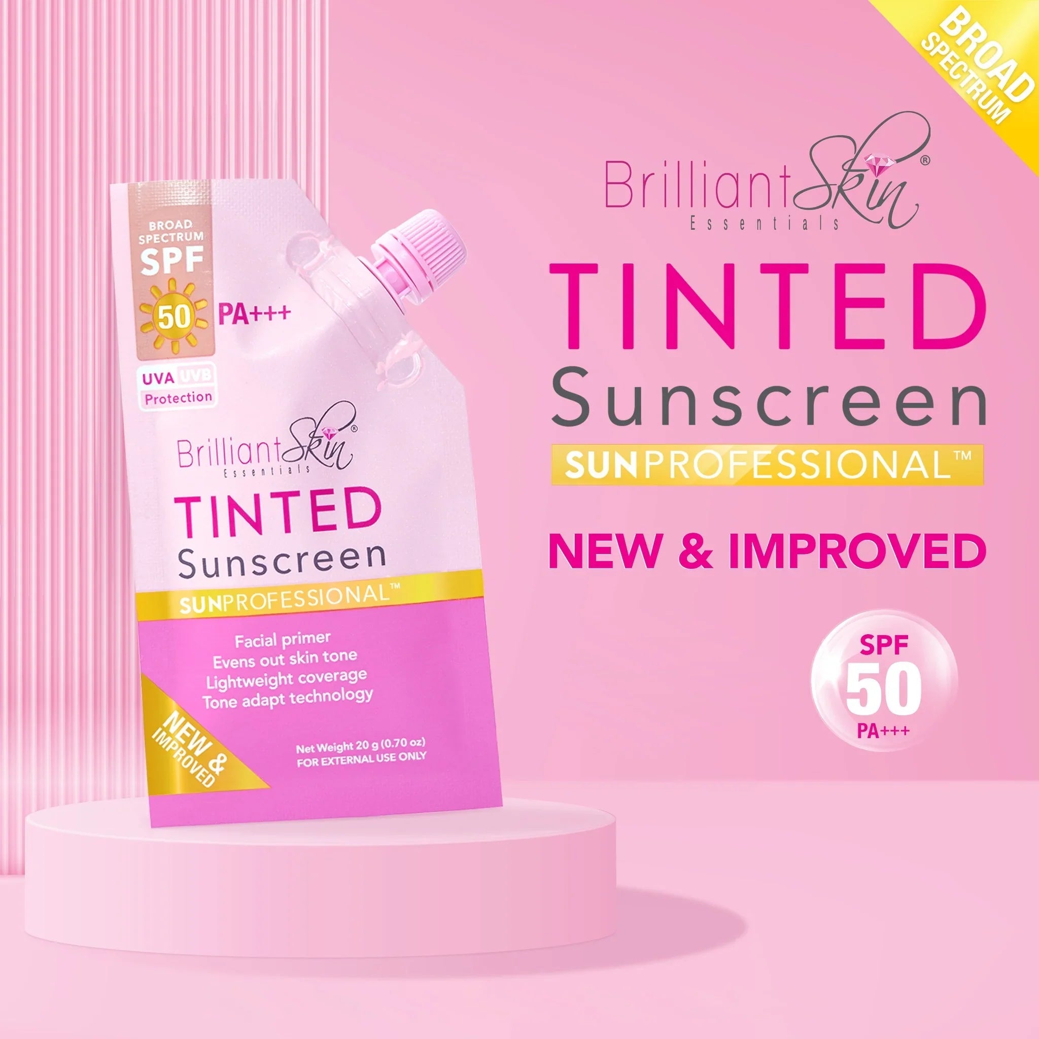 Brilliant Skin Tinted Sunscreen SPF50 PA++++ - 20g
