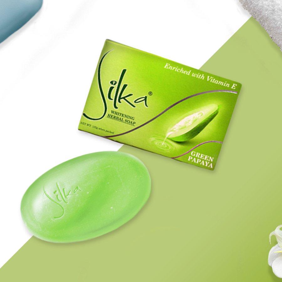 Silka Green Papaya Whitening Soap 135gm