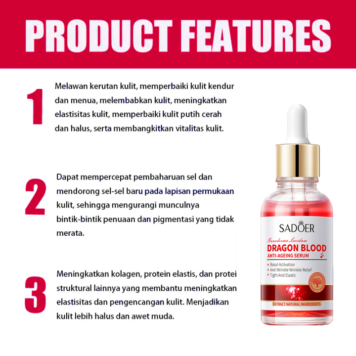 Sadoer Dragon Blood Anti-Aging Serum - 30ml