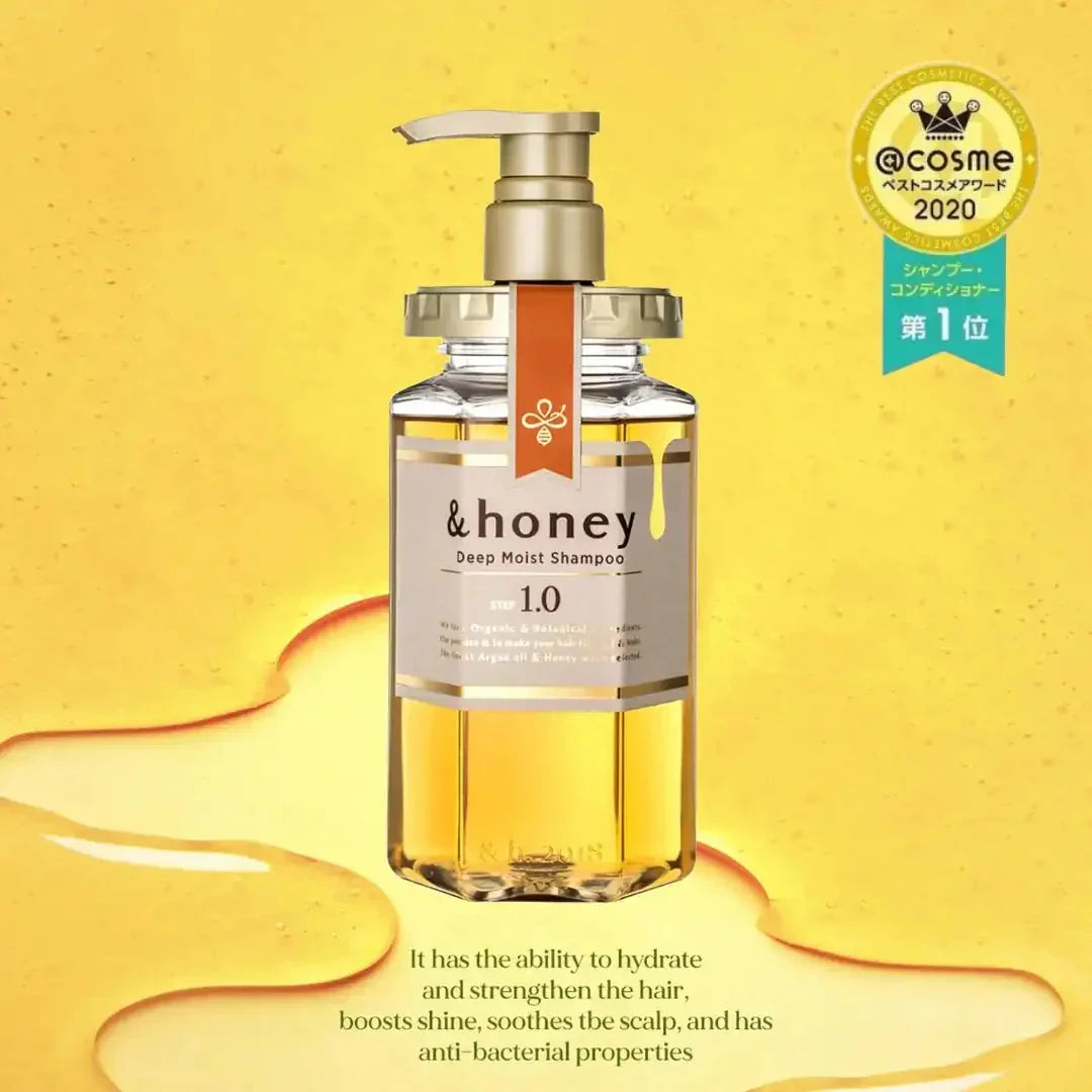 ViCREA & Honey Deep Moist Shampoo 1.0 + Treatment 2.0 Set (Japan)