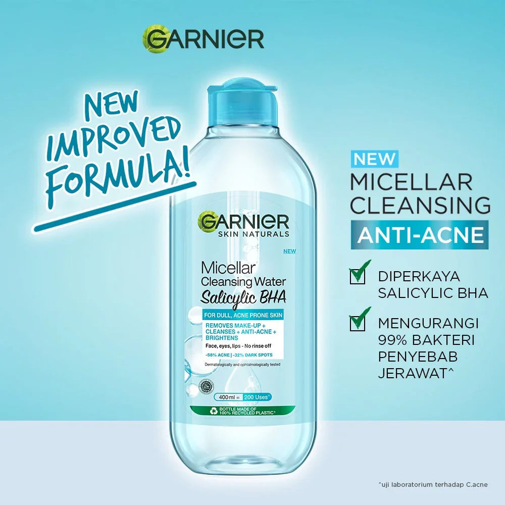 Garnier Micellar Cleansing Water Salicyclic BHA - 400ml
