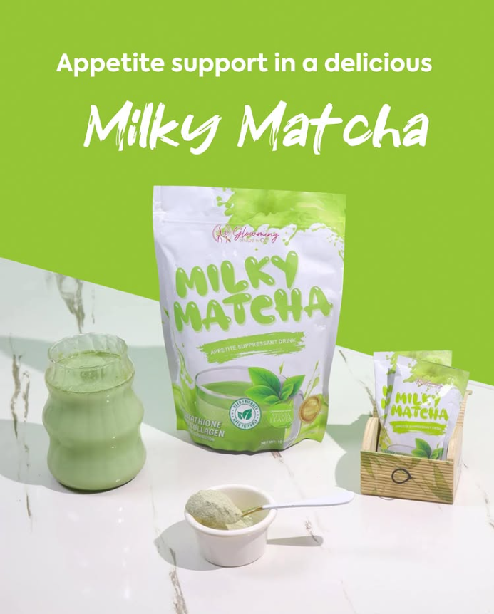 Glowming Milky Matcha Appetite Suppressant Drink - 10 Sachets × 20g