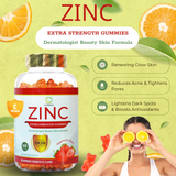 Dr. Pinoca Zinc Extra Strength Gummies Strawberry Flavour - 60 Gummies