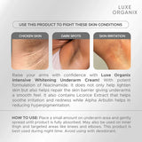 Luxe Organix Intensive Brightening Underarm Cream - 40g