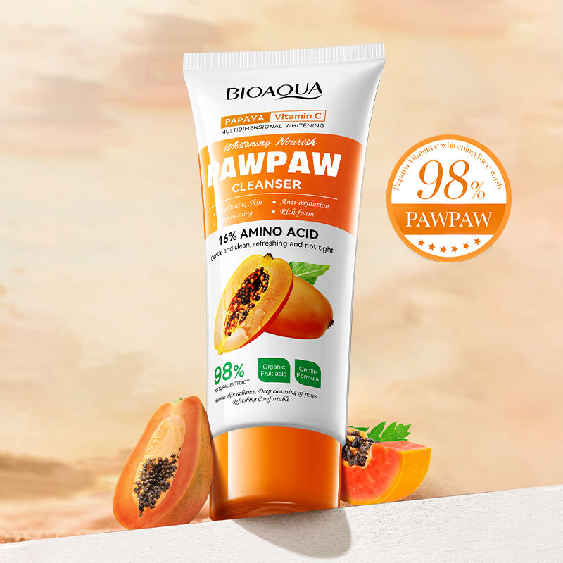 BIOAQUA Papaya Vitamin C  Facial Cleanser - 100g