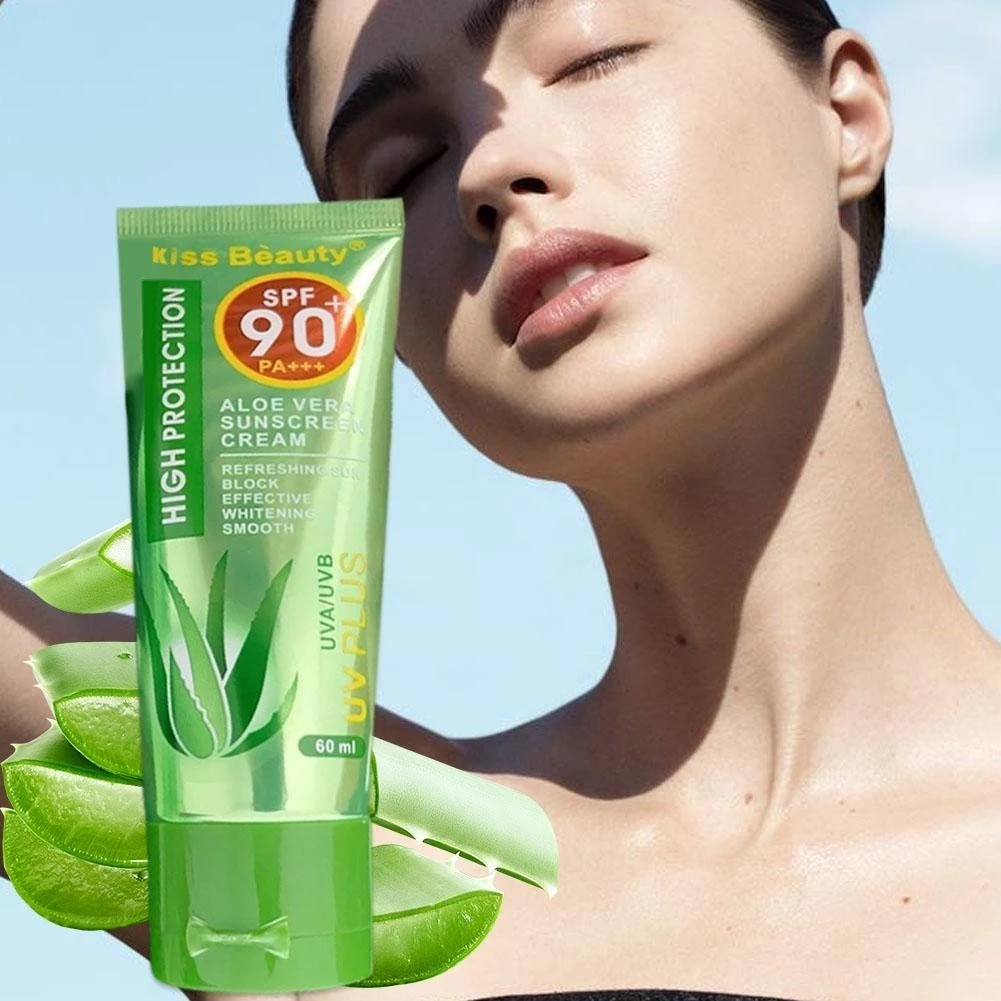 Kiss Beauty Aloe Vera Sunscreen Cream SPF 90+ PA+++ - 60ml
