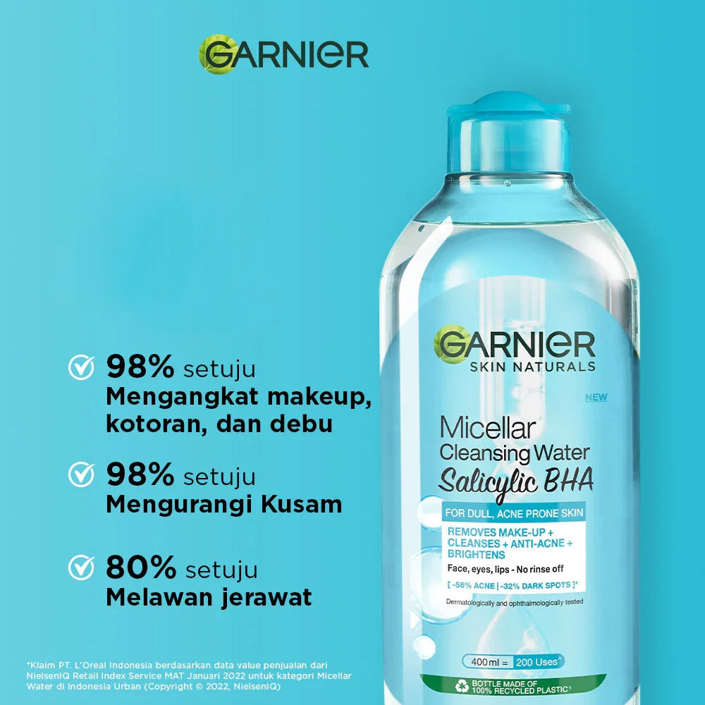 Garnier Micellar Cleansing Water Salicyclic BHA - 400ml