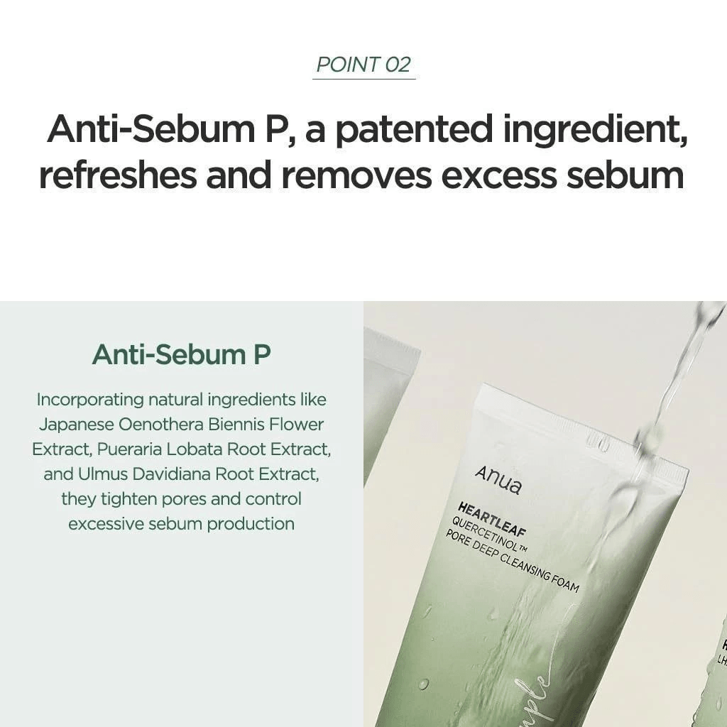 Anua Heartleaf Quercetinol Pore Deep Cleansing Foam - 150ml