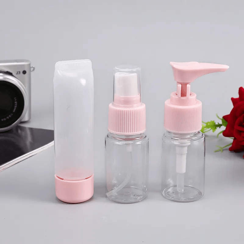 Cosmetic Bottles Kit Good For Travel Storage 5 Pcs Set - Small