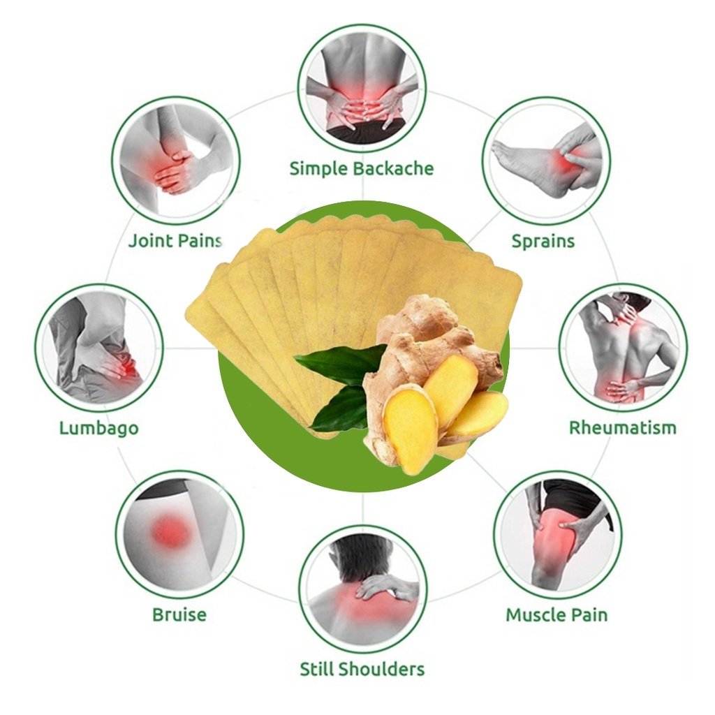 FAREJIANGTIE Pain Relief Ginger Patches
