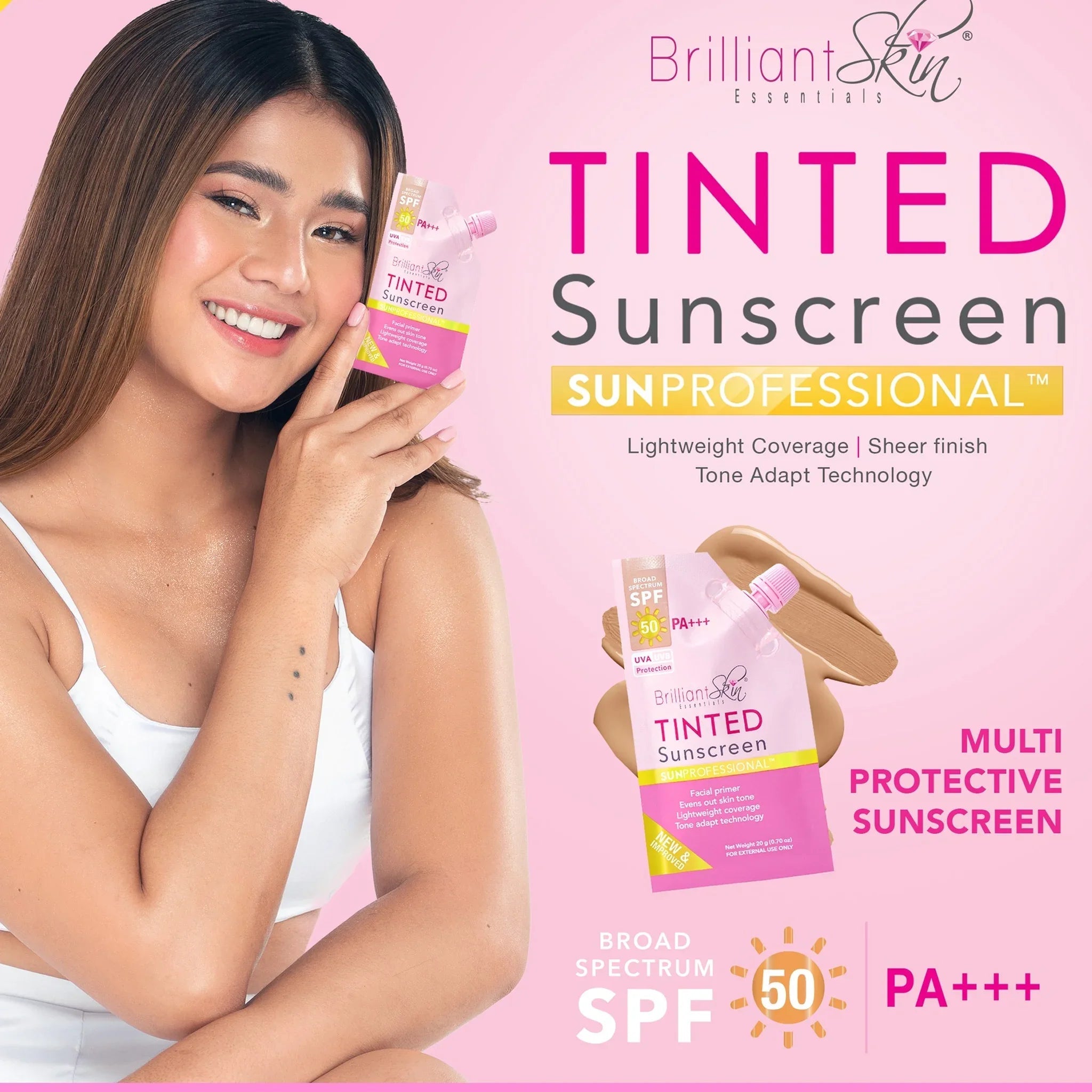 Brilliant Skin Tinted Sunscreen SPF50 PA++++ - 20g