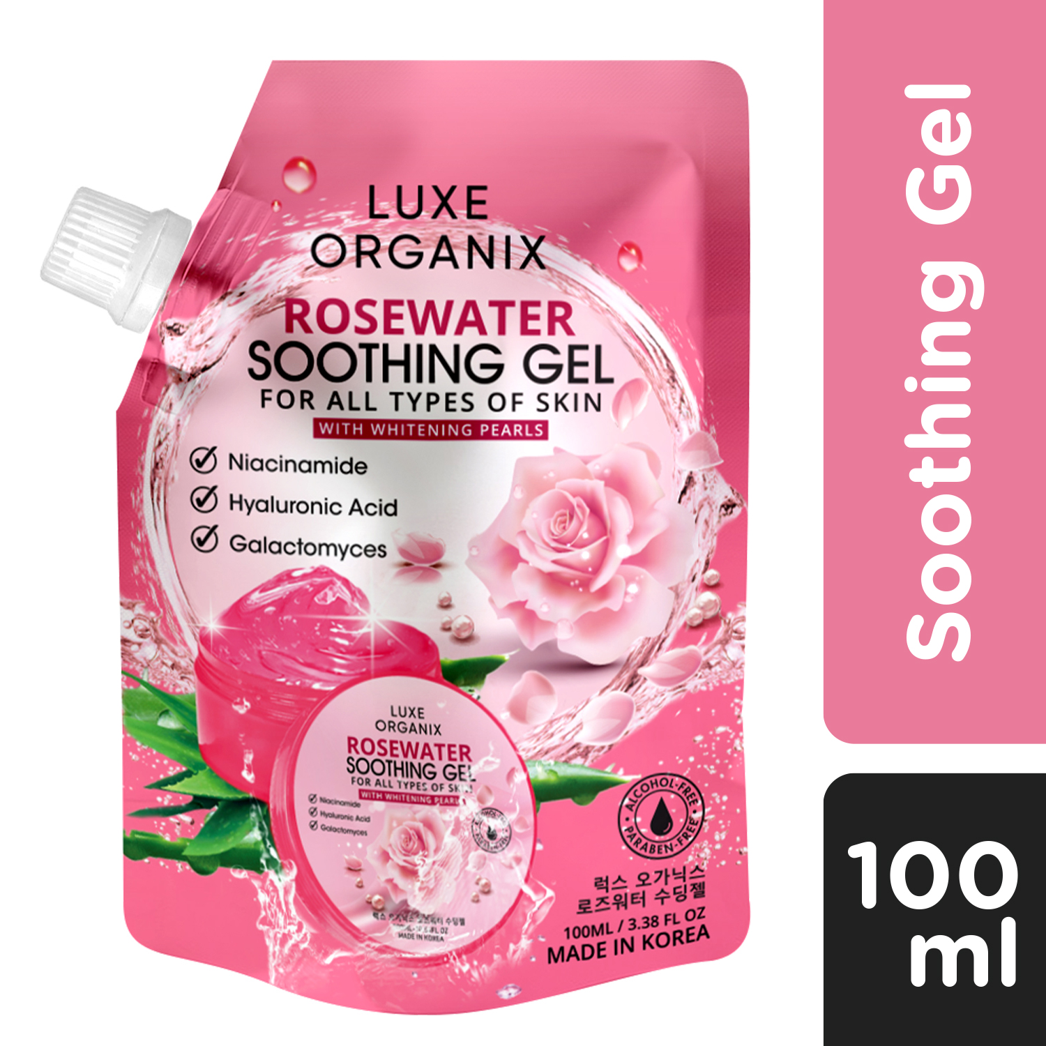 Luxe Organix Rosewater Soothing Gel - 100ml