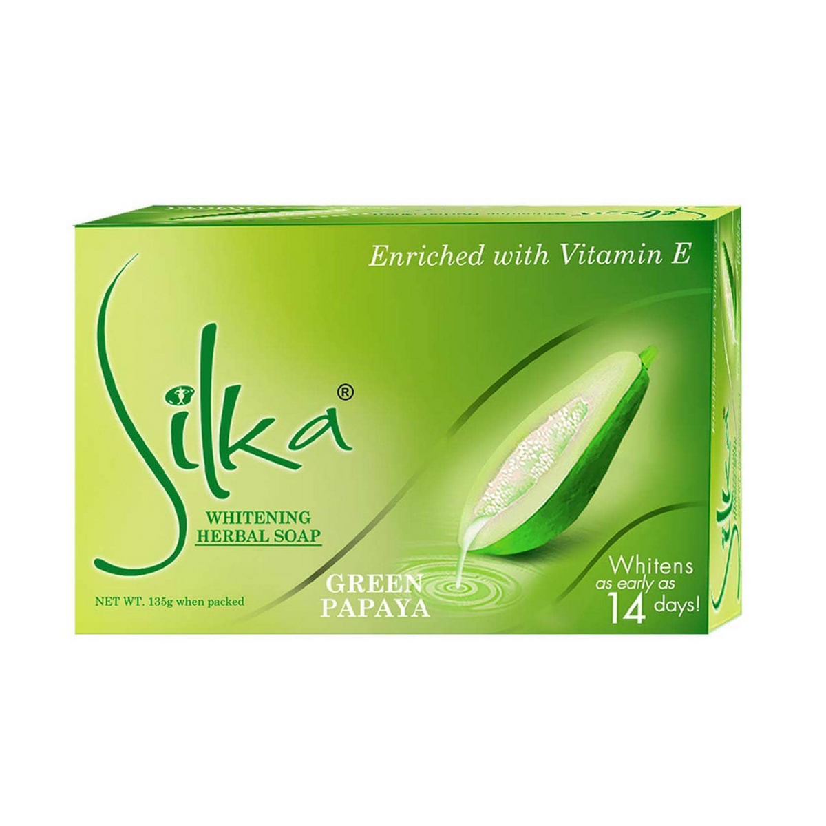 Silka Green Papaya Whitening Soap 135gm