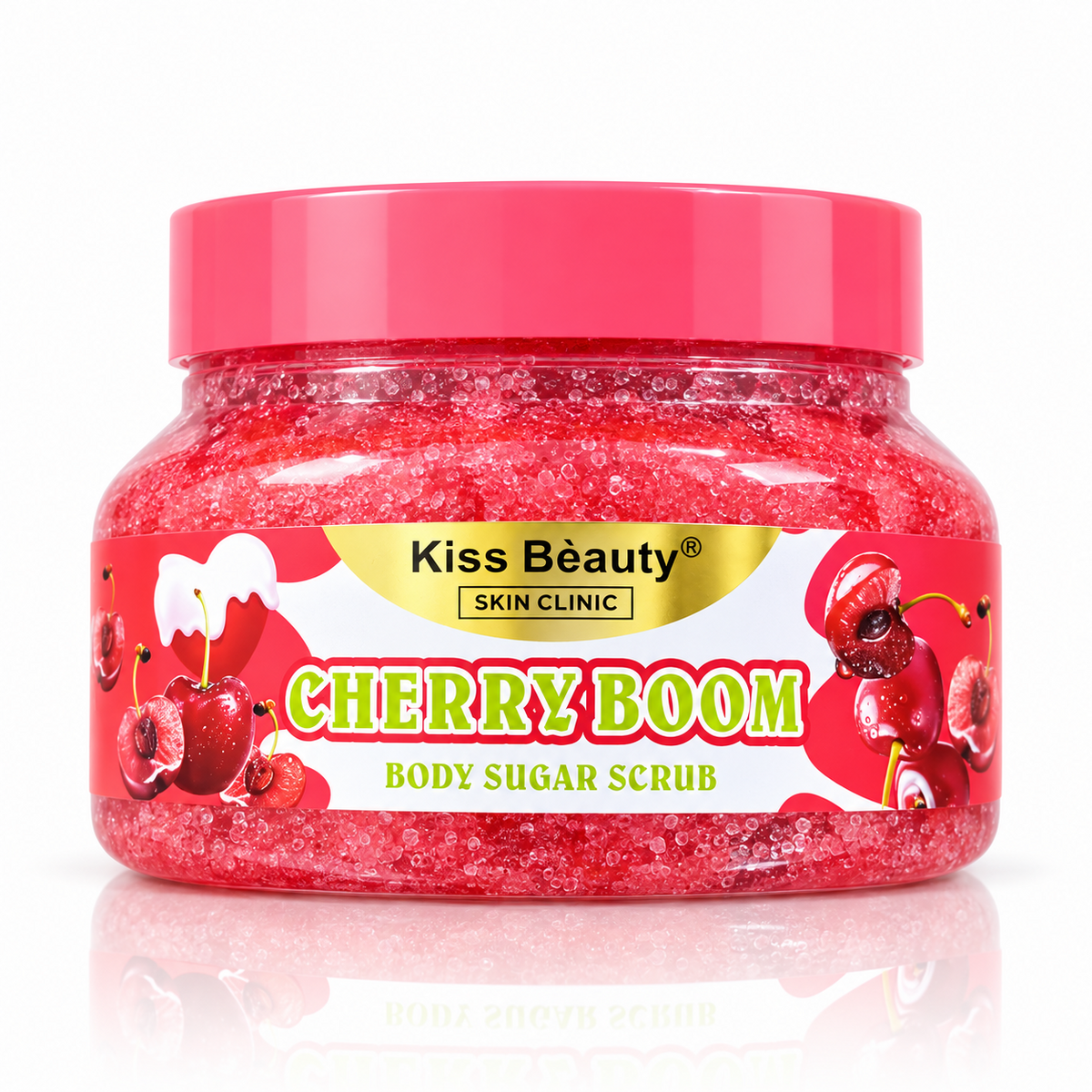 Kiss Beauty Cherry Boom Body Sugar Scrub - 250ml