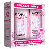 L'Oreal Elvive Glycolic Gloss Shampoo + Conditioner - 400ml + 360ml