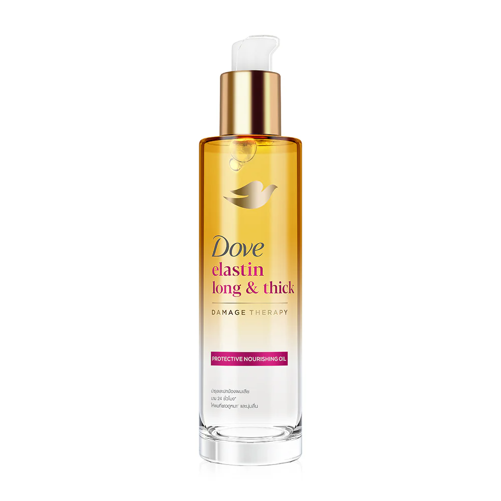 Dove Elastin Long & Thick Protective Nourishing Hair Oil - 95ml