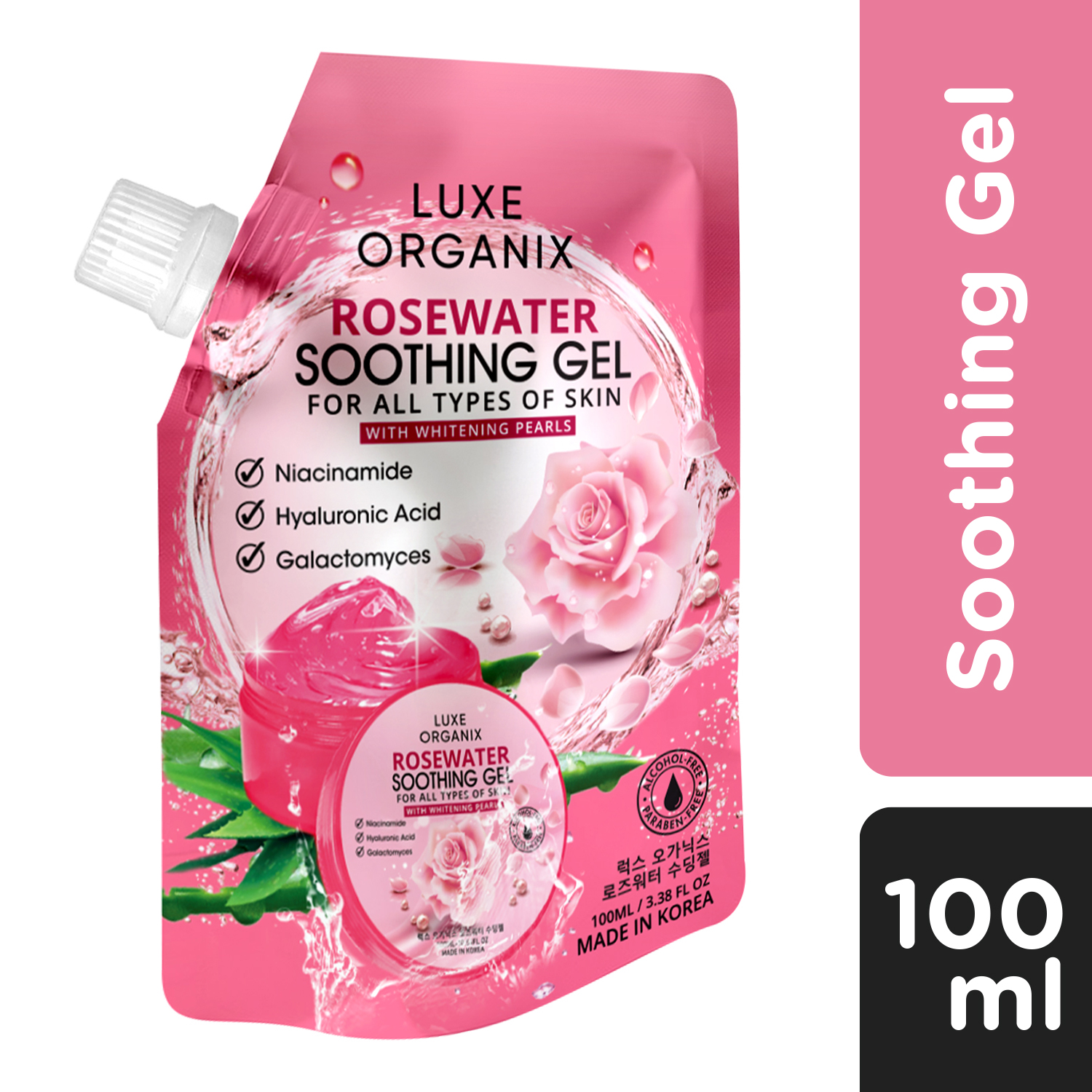 Luxe Organix Rosewater Soothing Gel - 100ml
