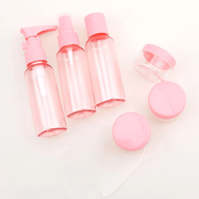 Cosmetic Bottles Kit Good For Travel Storage 6 Pcs Set - Big