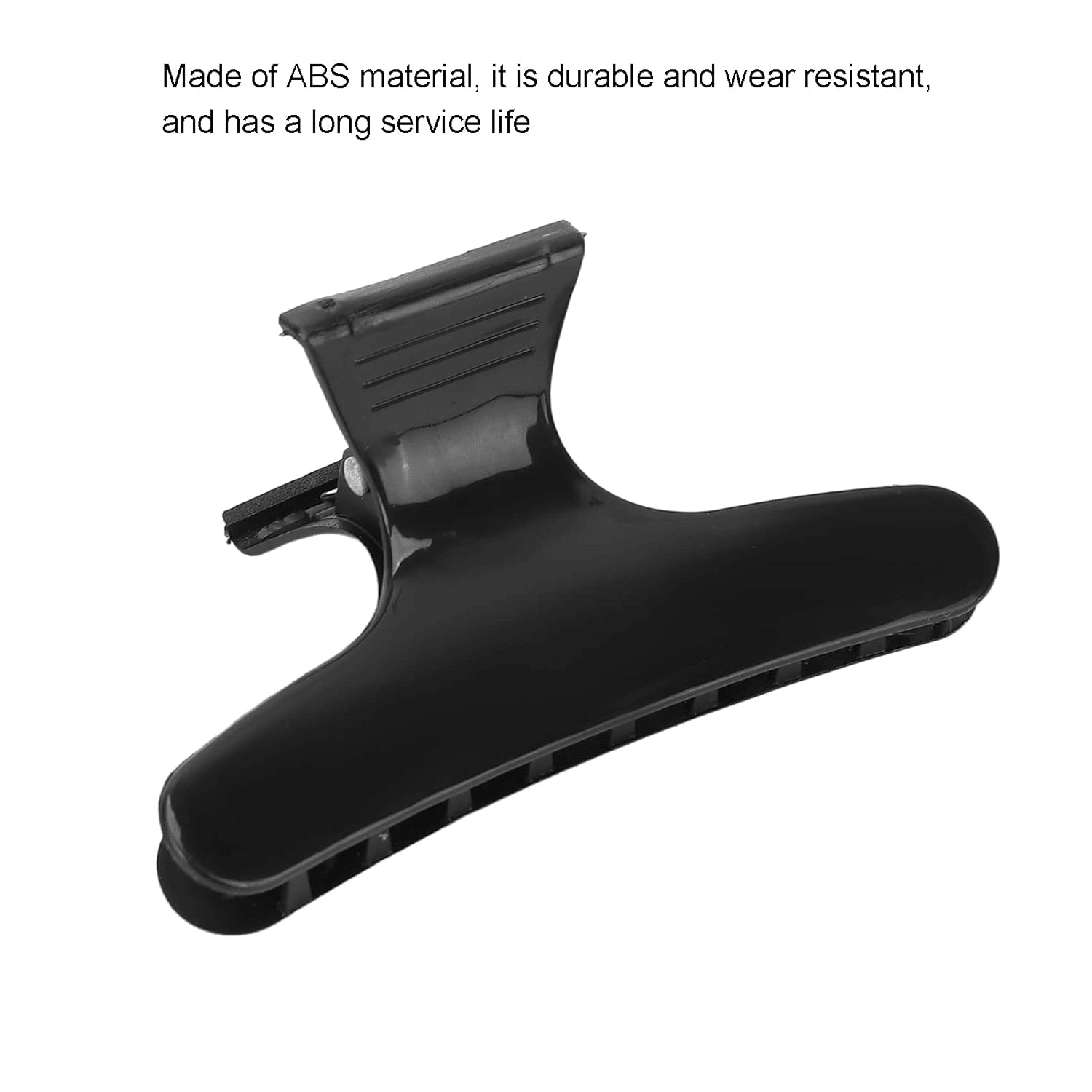 Anti Slip Handle Gripping Saloon Hair Claw Clips - 12 Pcs (C101)