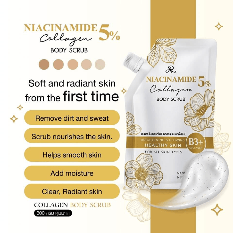 AR Niacinamide 5% Collagen Body Scrub - 300g