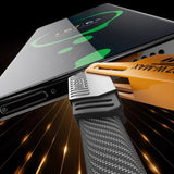 Flat Wire 4 In 1 Nylon Braided Fast Charging Cable