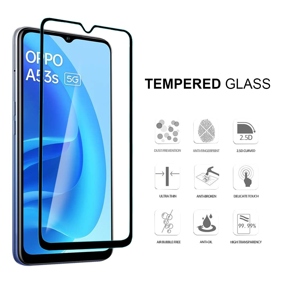 Oppo A53S 5G 2.5D Tempered Glass