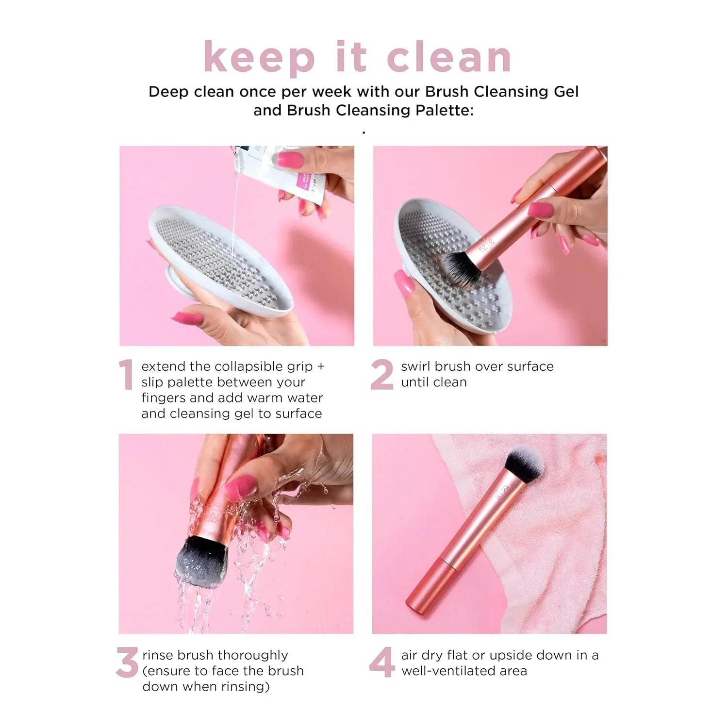 Real Techniques Cheek Mini Medium Sculpting Brush - 406