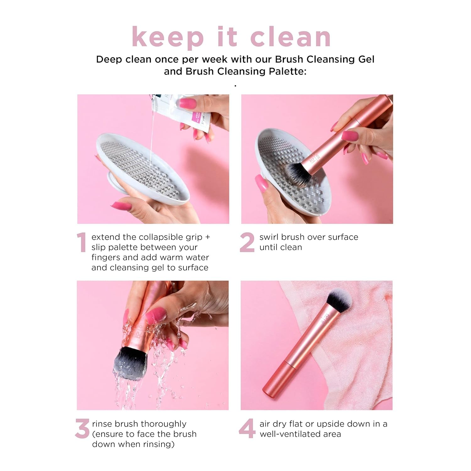 Real Techniques Cheek Mini Medium Sculpting Brush - 406