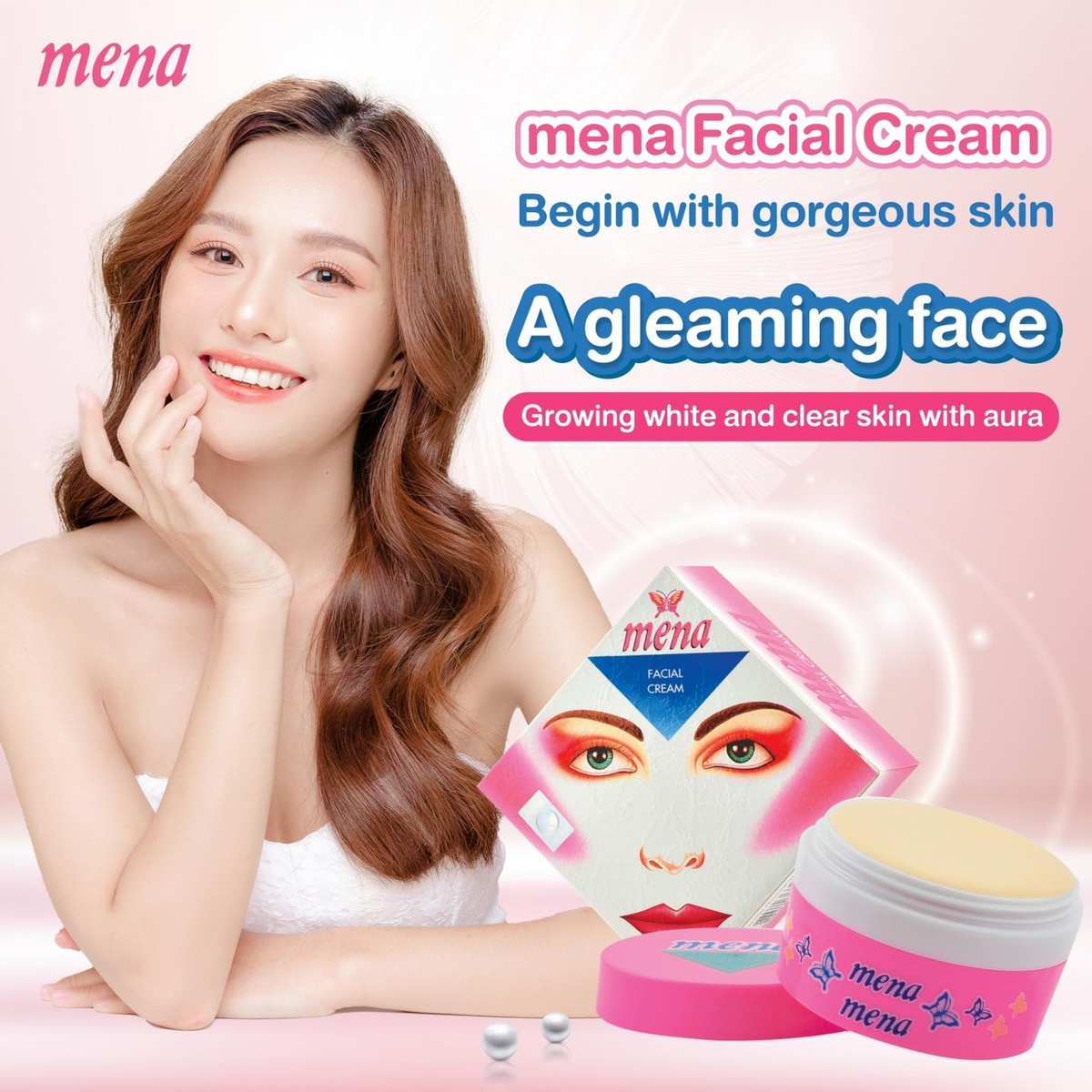 Mena Facial Whitening Cream 3g