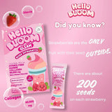 مشروب عصير حليب الفراولة اللامع من Hello Bloom - عدد 10 × 18 جرام (180 جرام)