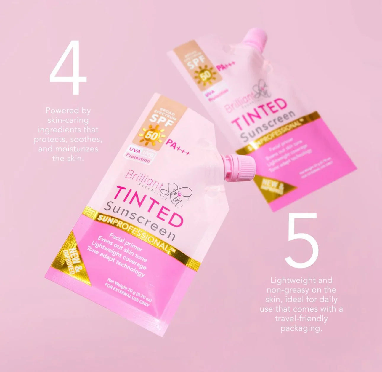 Brilliant Skin Tinted Sunscreen SPF50 PA++++ - 20g