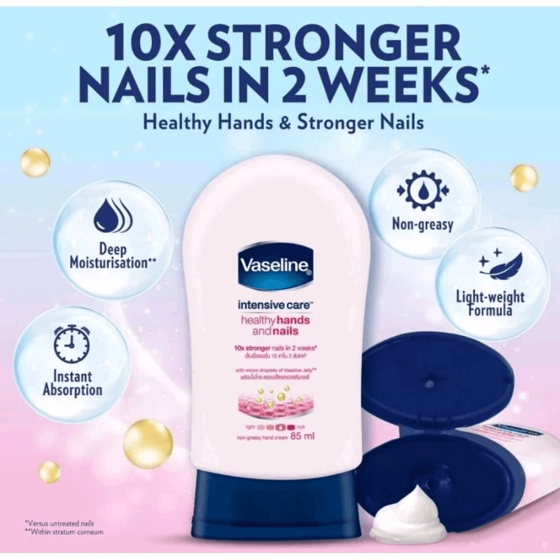 Vaseline Intensive Healthy Hands & Nails Cream - 85ml