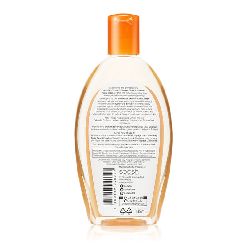 منظف ​​الوجه المُبيض SkinWhite Papaya Glow - 135 مل