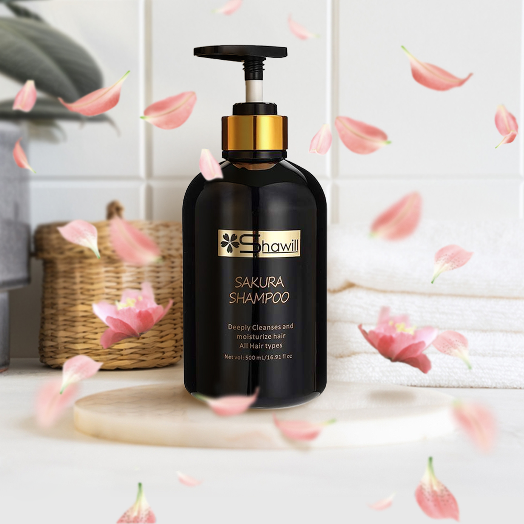 Shawill Sakura Shampoo Deeply Cleanses & Moisturizer - 500ml