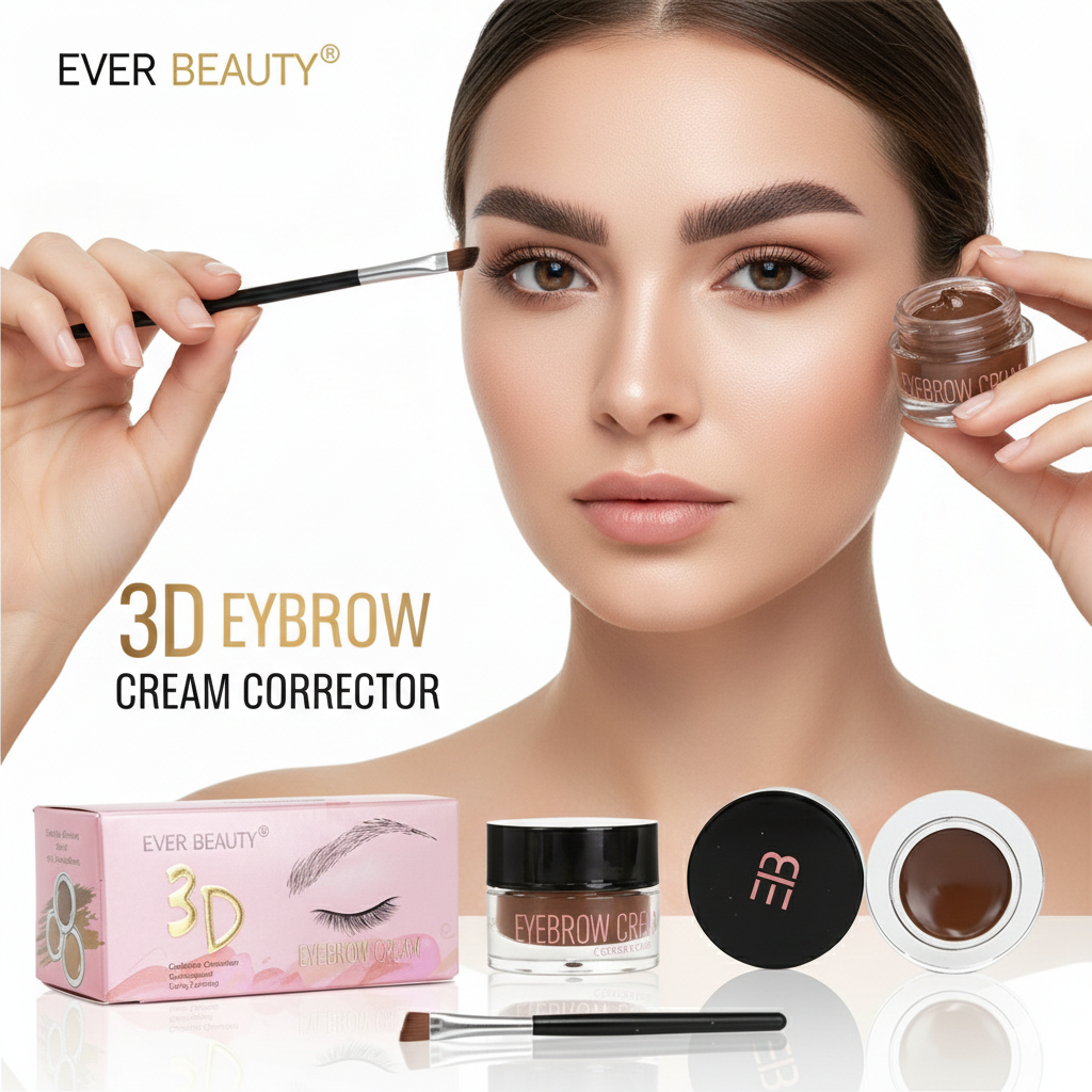 Ever Beauty 3D Eyebrow Cream Corrector Chocolate - 5g