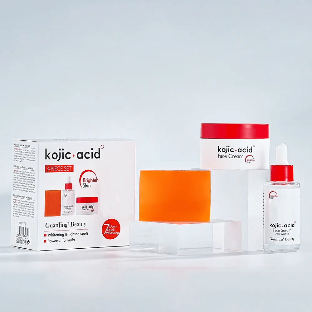 Kojic Acid Brighten Skin Care Set - 3 Pcs