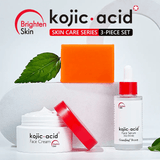 Kojic Acid Brighten Skin Care Set - 3 Pcs