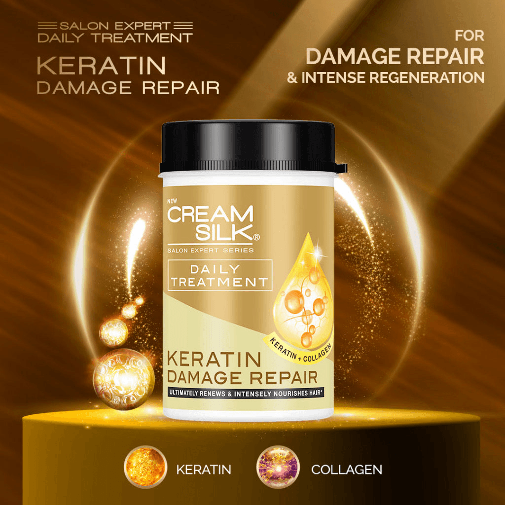 Cream Silk Daily Treatment Keratin Damage Repair - 650ml