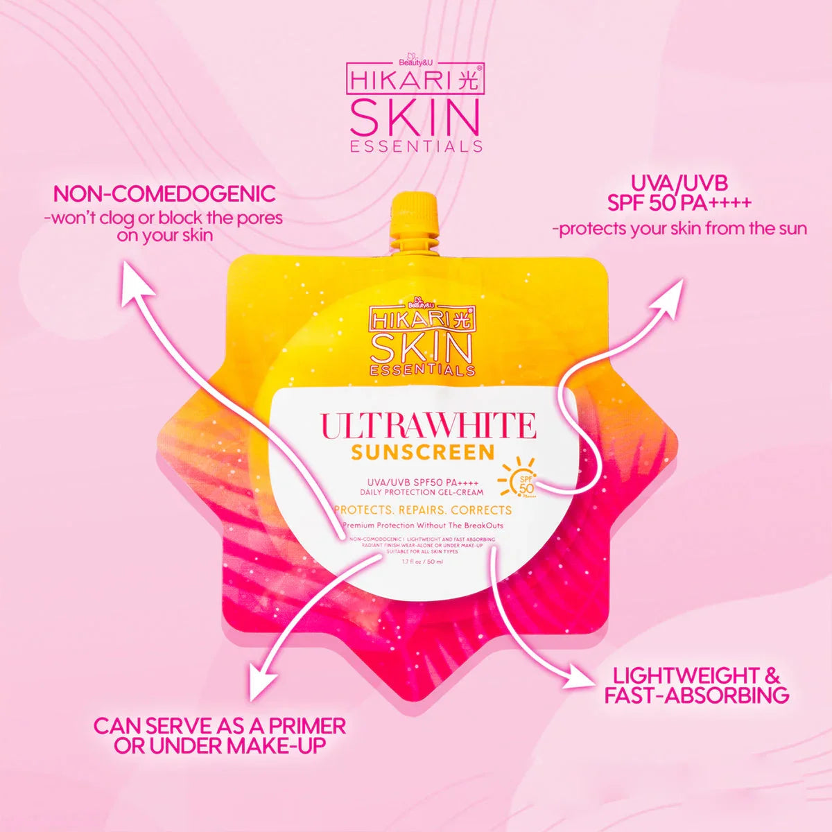 Hikari Ultra White Sunscreen SPF50 PA++++ - 50ml