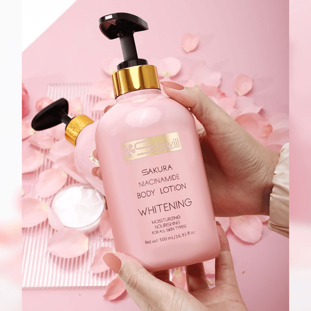 Shawill Sakura Niacinamide Brightening Body Lotion - 500ml (Buy 1 Get 1 Free)