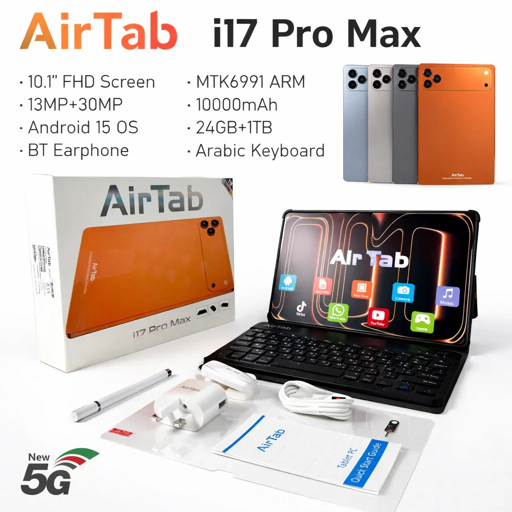 AirTab i17 Pro Max 24GB Ram + 1TB Rom With 5G