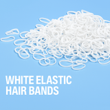 Mini Elastic Rubber Bands White Color KT-108-A