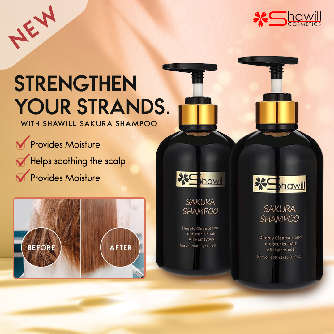 Shawill Sakura Shampoo Deeply Cleanses & Moisturizer - 500ml