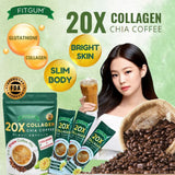 Fitgum 20X Collagen Chia Coffee Mix - Buy 2 Get 1