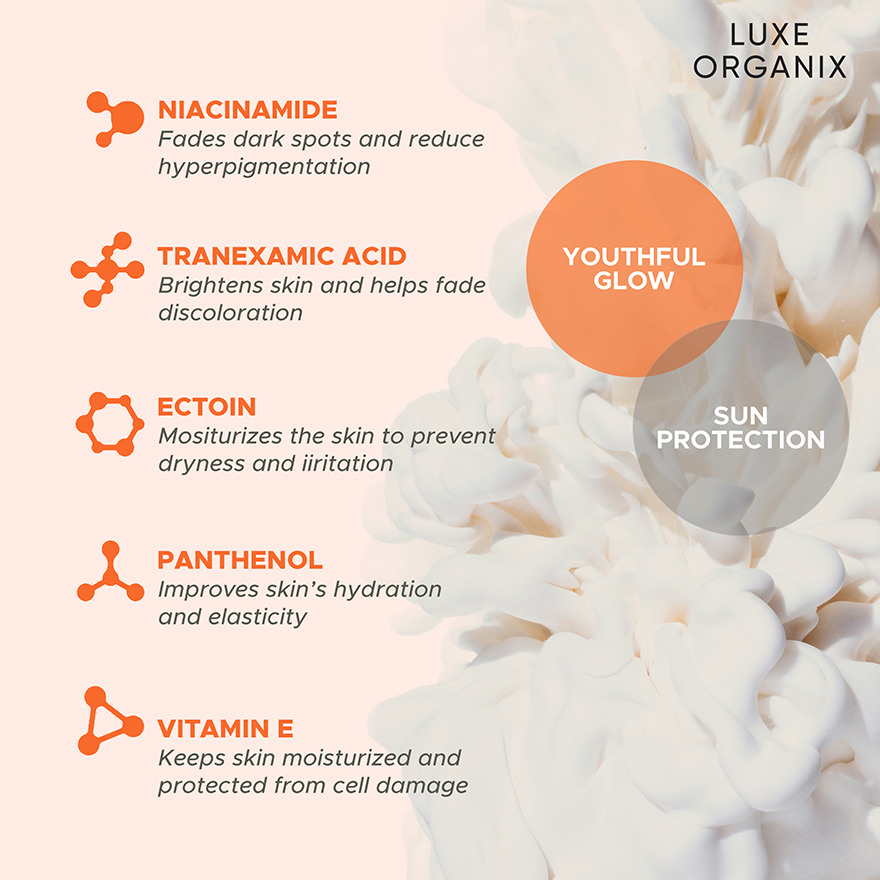 Luxe Organix Niacinamide + Tranexamic Acid Youthful Glow Serum Lotion - 200ml