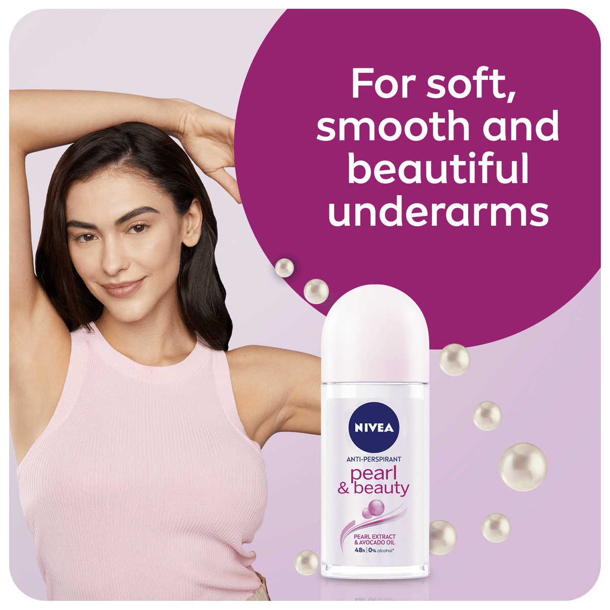 Nivea Roll On Pearl & Beauty With Avocado Oil - 50ml