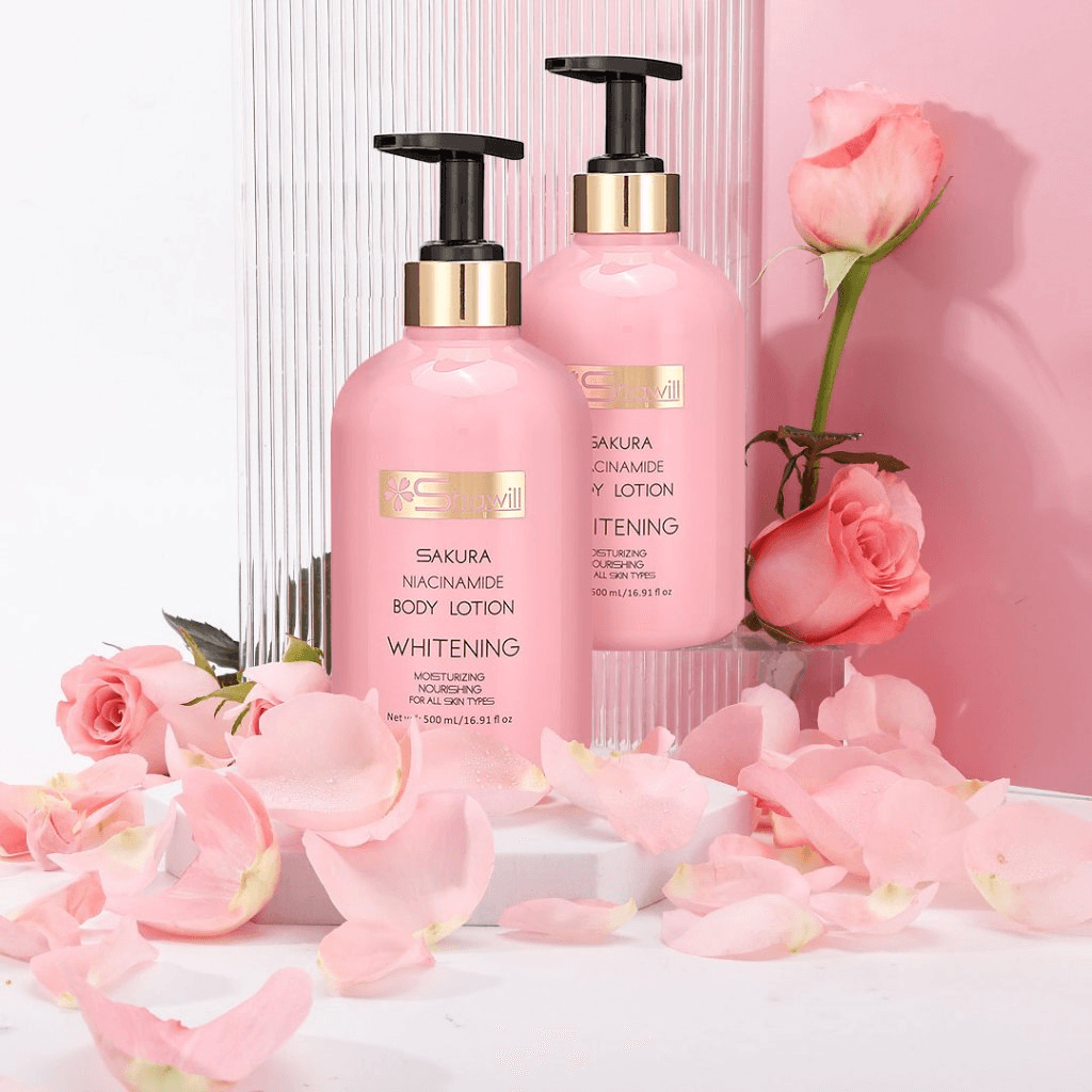 Shawill Sakura Niacinamide Brightening Body Lotion - 500ml (Buy 1 Get 1 Free)